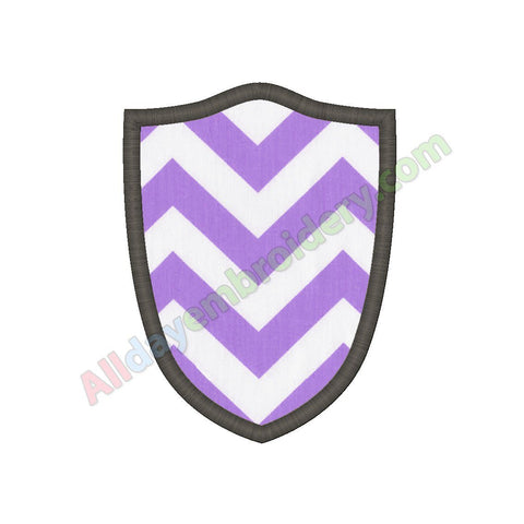 Shield applique - Alldayembroidery.com