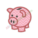 Piggy bank applique