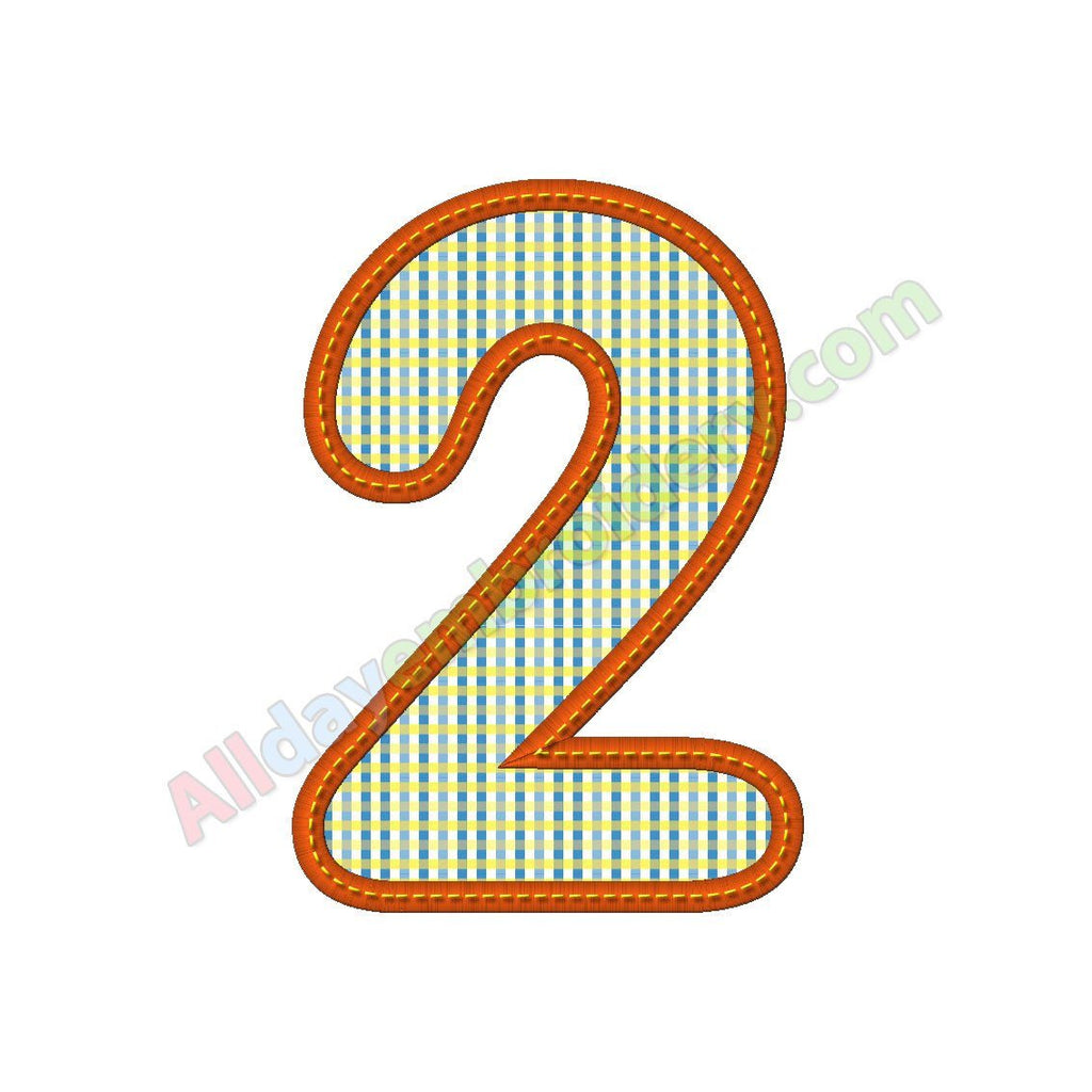 Number two applique