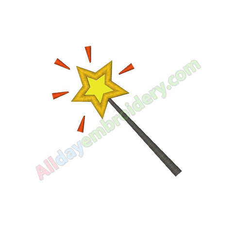 Fairy wand applique