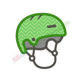 Sport helmet applique - Alldayembroidery.com