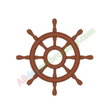 Ship wheel embroidery - Alldayembroidery.com