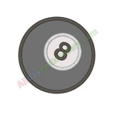 Eight ball applique