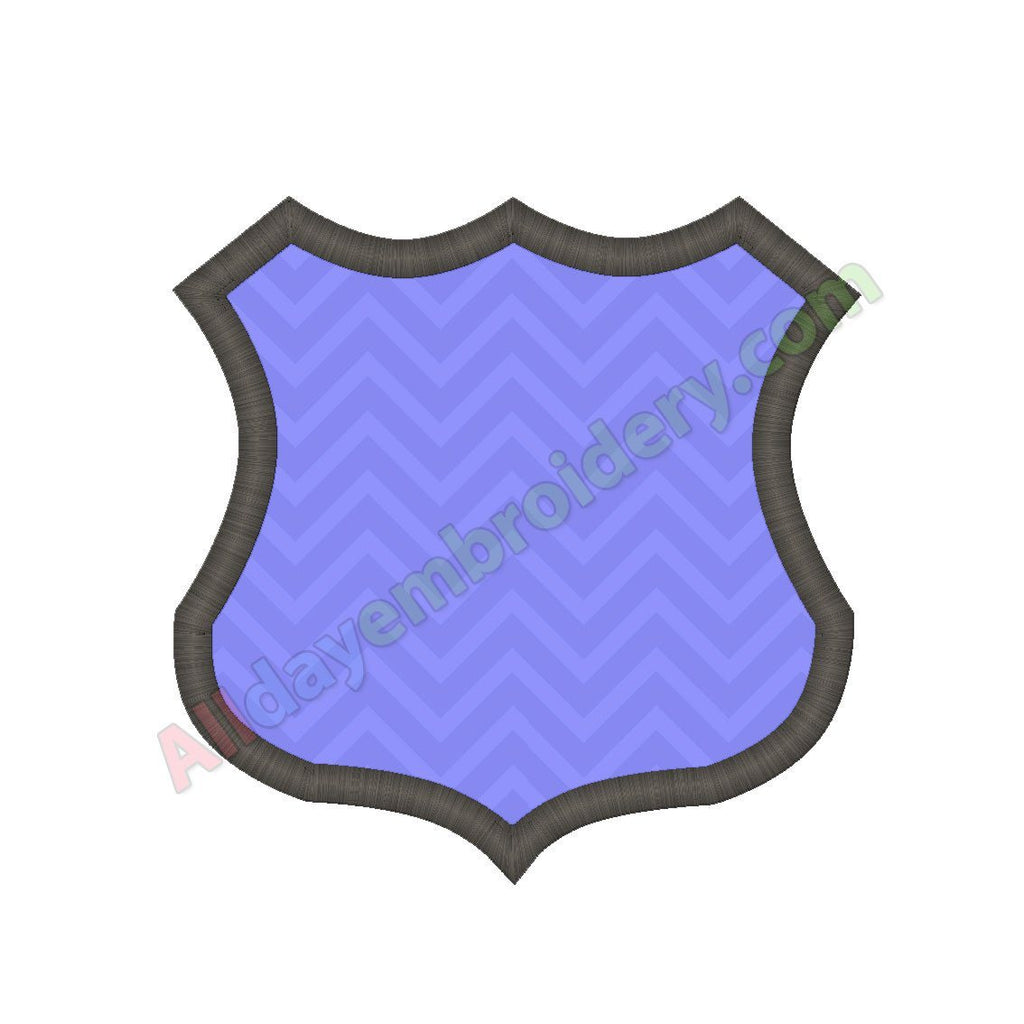 Police badge applique