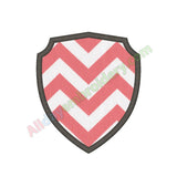 Shield applique - Alldayembroidery.com