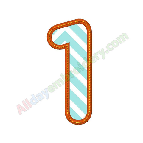 Number one applique