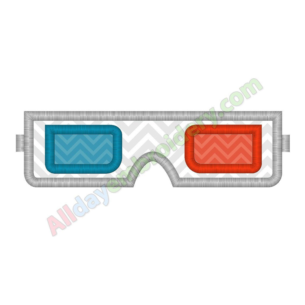 3D glasses applique