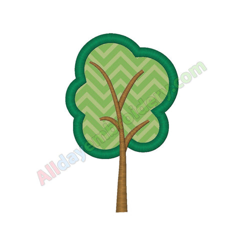 Tree applique - Alldayembroidery.com