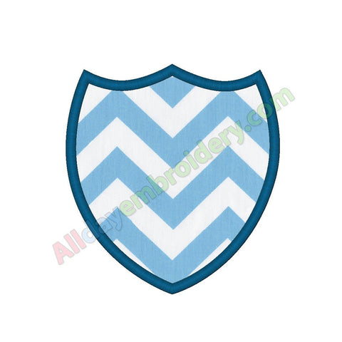 Shield applique - Alldayembroidery.com