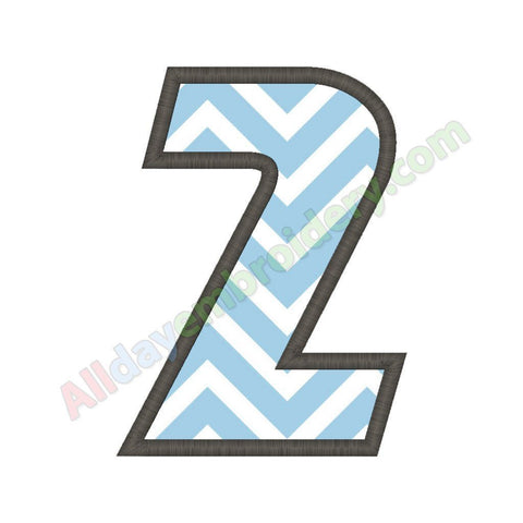 Number two applique