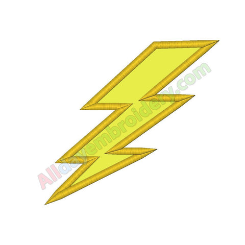 Lightning bolt applique