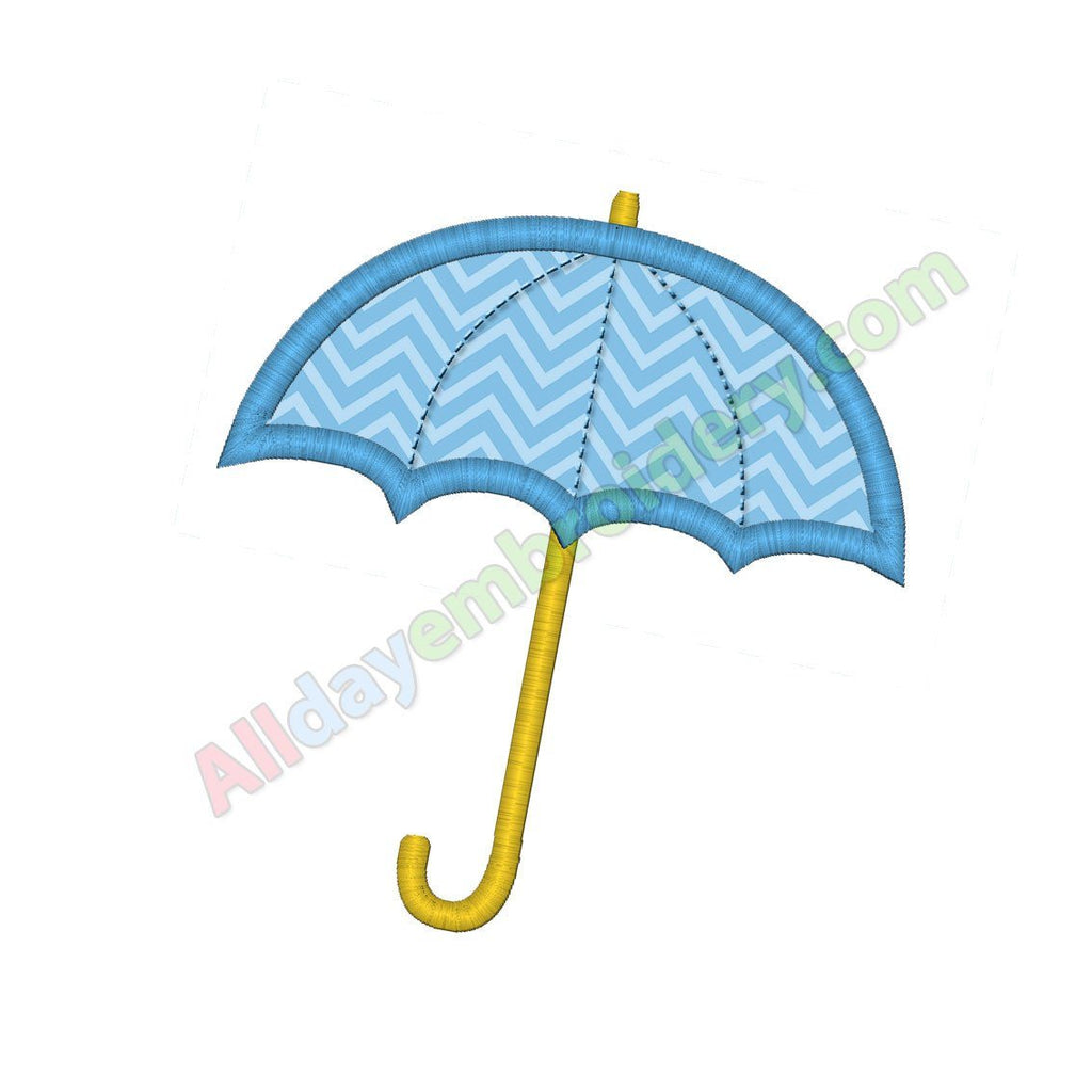 Umbrella applique - Alldayembroidery.com
