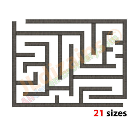 Maze embroidery
