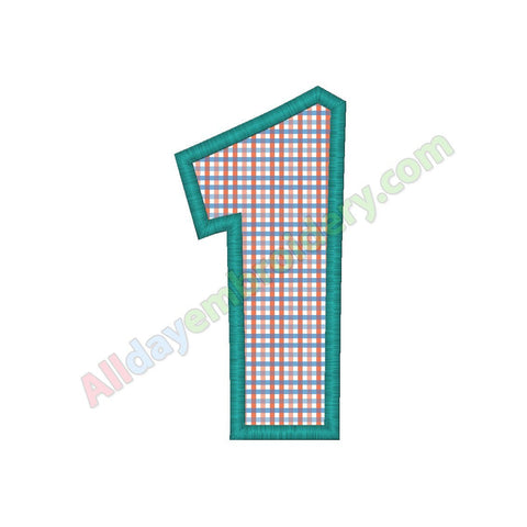 Number one applique