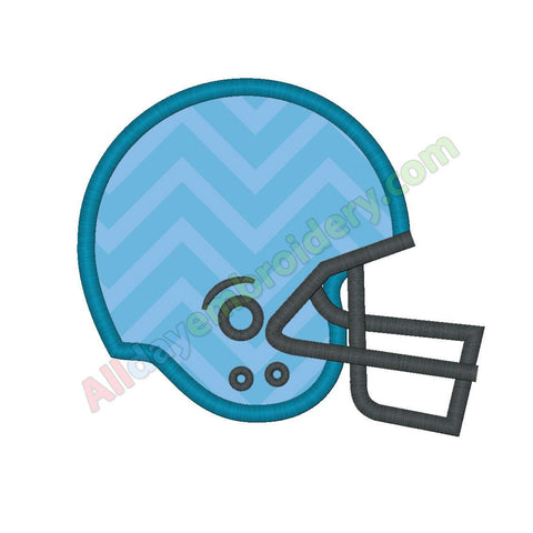 Football helmet applique