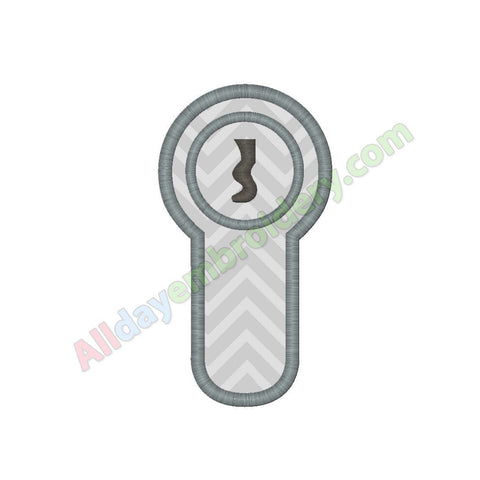 Door lock applique