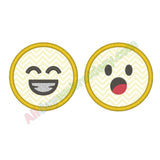 Smiley applique - Alldayembroidery.com