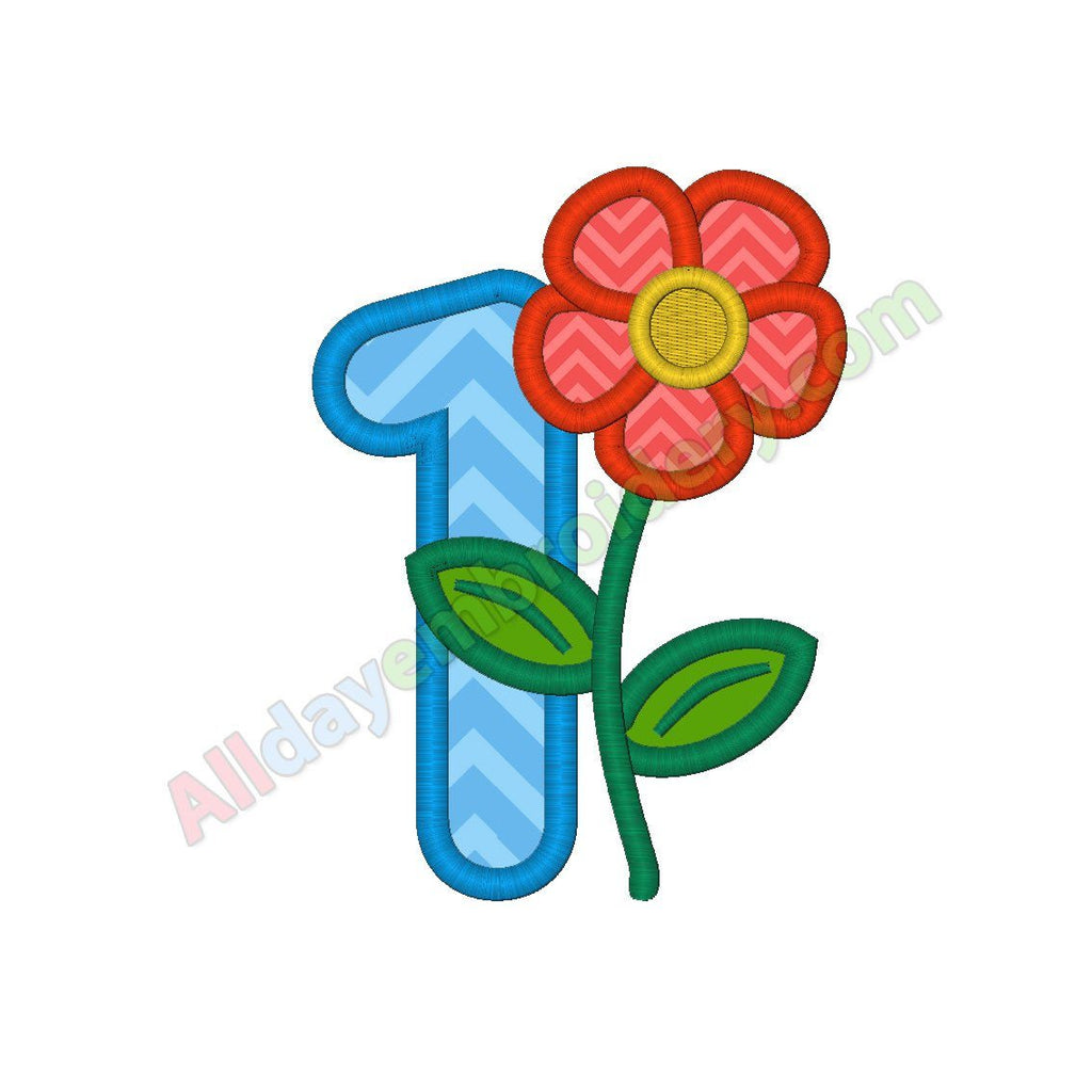Number 1 applique