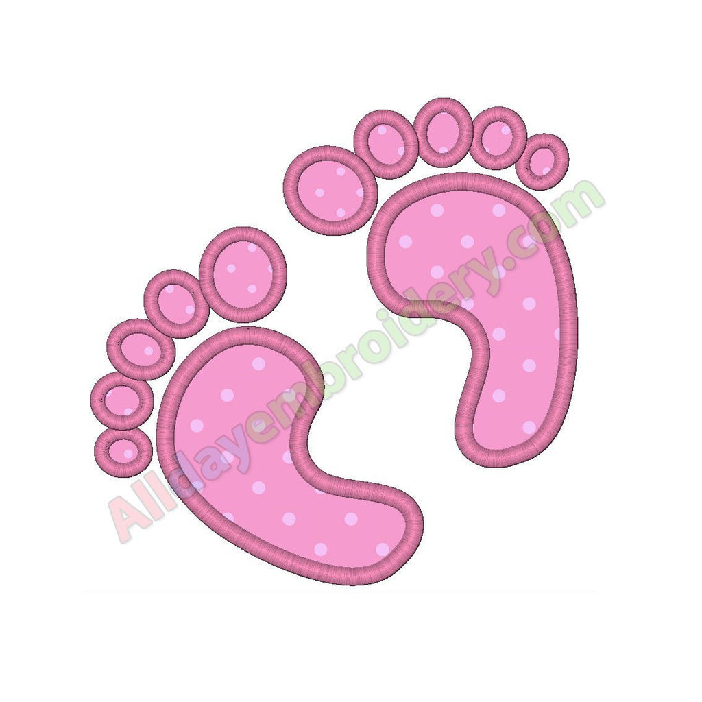 Baby feet applique