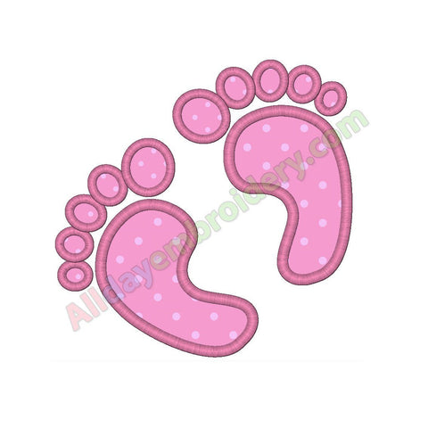 Baby feet applique