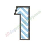 Number one applique