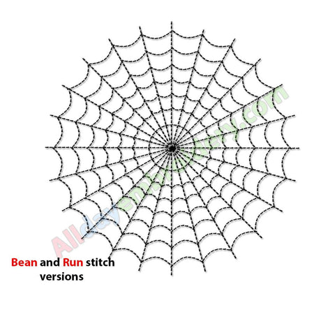 Spider web embroidery - Alldayembroidery.com