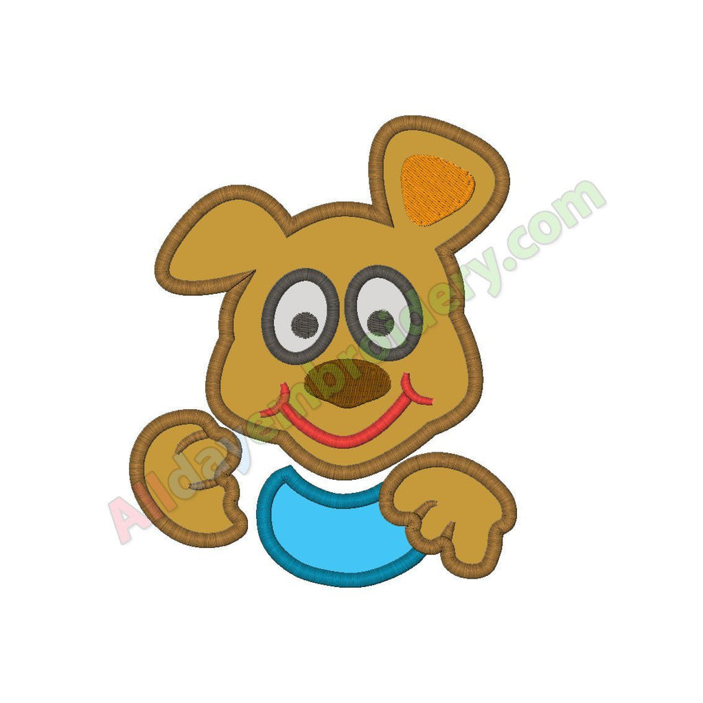 Cute puppy applique