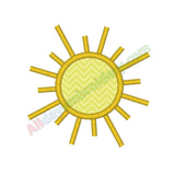 Sun applique - Alldayembroidery.com