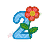 Number 2 applique