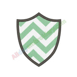 Shield applique - Alldayembroidery.com