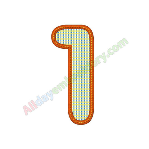 Number one applique