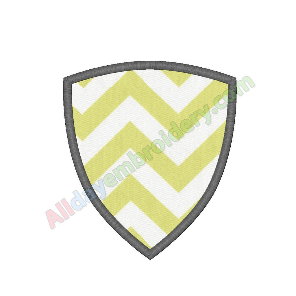 Shield applique - Alldayembroidery.com