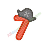 Number seven applique