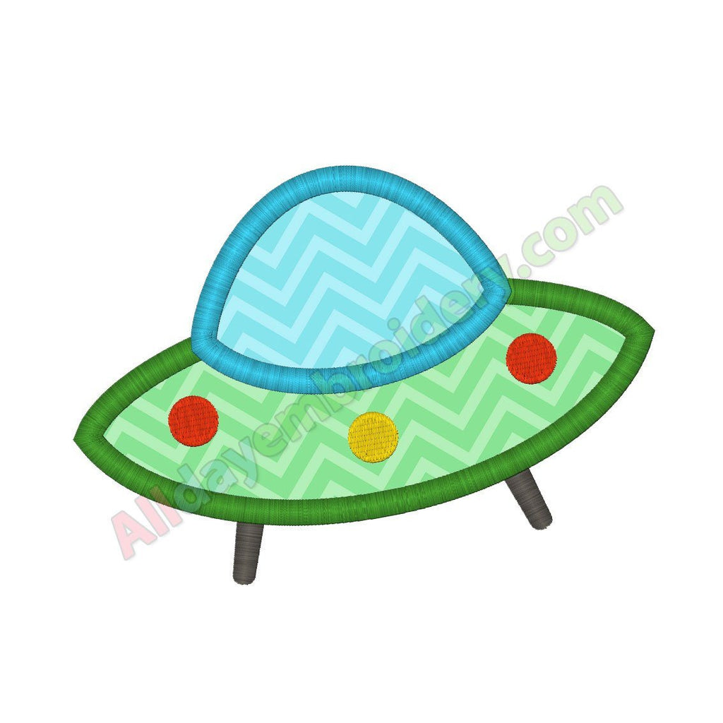 Flying saucer applique