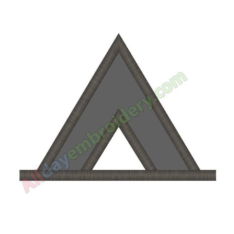 Camping sign applique