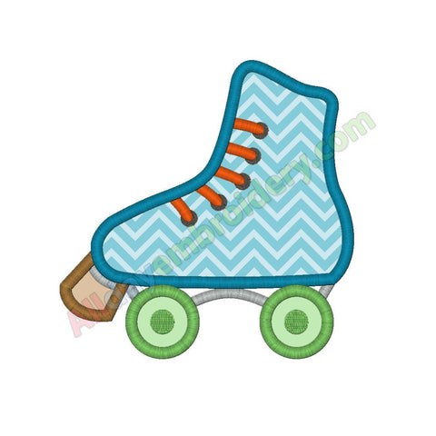 Roller skate applique - Alldayembroidery.com