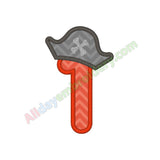 Number one applique