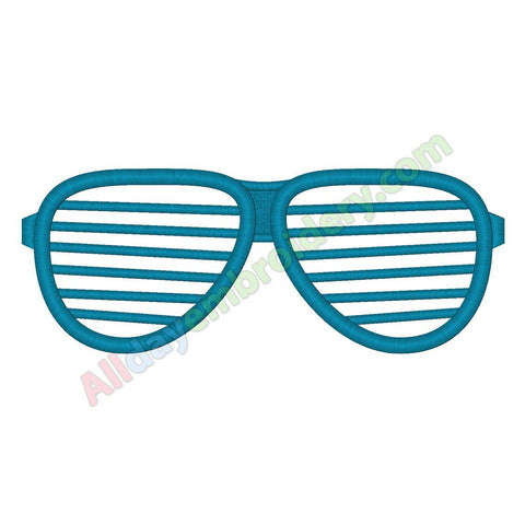 Shutter glasses embroidery - Alldayembroidery.com