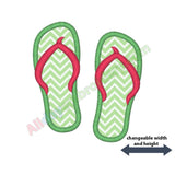 Flip flops applique