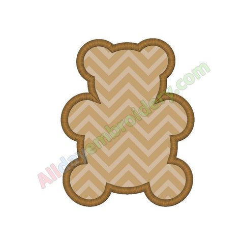 Bear outline applique