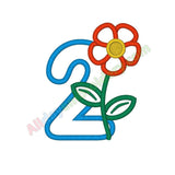 Number 2 applique