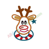 Reindeer applique - Alldayembroidery.com