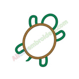 Turtle applique - Alldayembroidery.com