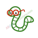 Bookworm applique