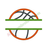 Split basketball applique - Alldayembroidery.com