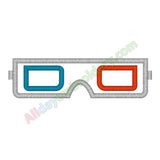 3D glasses applique