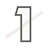 Number one applique