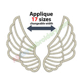 Wings applique - Alldayembroidery.com