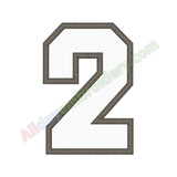 Number two applique