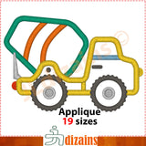 Cement truck applique design